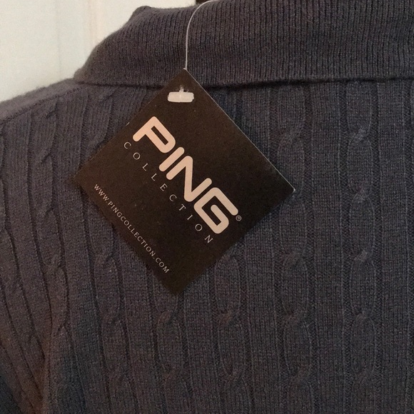 Ping Collection Gray Button Up Sweater NWTS - Picture 5 of 8
